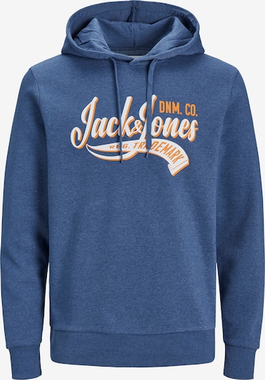 S dydžio Megztinis be užsegimo iš JACK & JONES, spalva – gencijono spalva / tamsiai oranžinė / balta, Prekių apžvalga