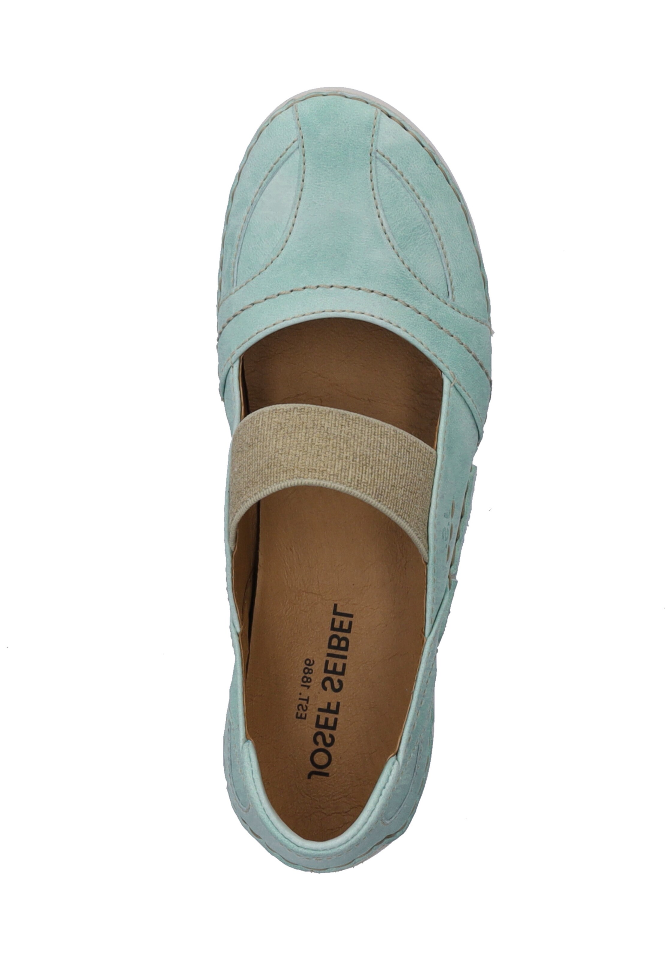 JOSEF SEIBEL Strap ballerina 'Fergey' in Green
