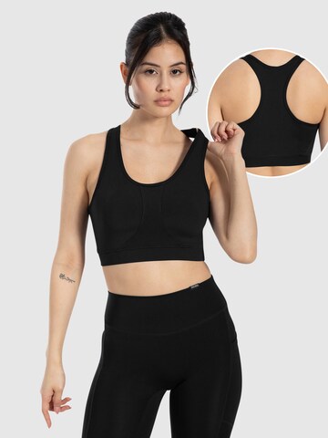 Smilodox Sporttop ' Candace ' in Zwart: voorkant