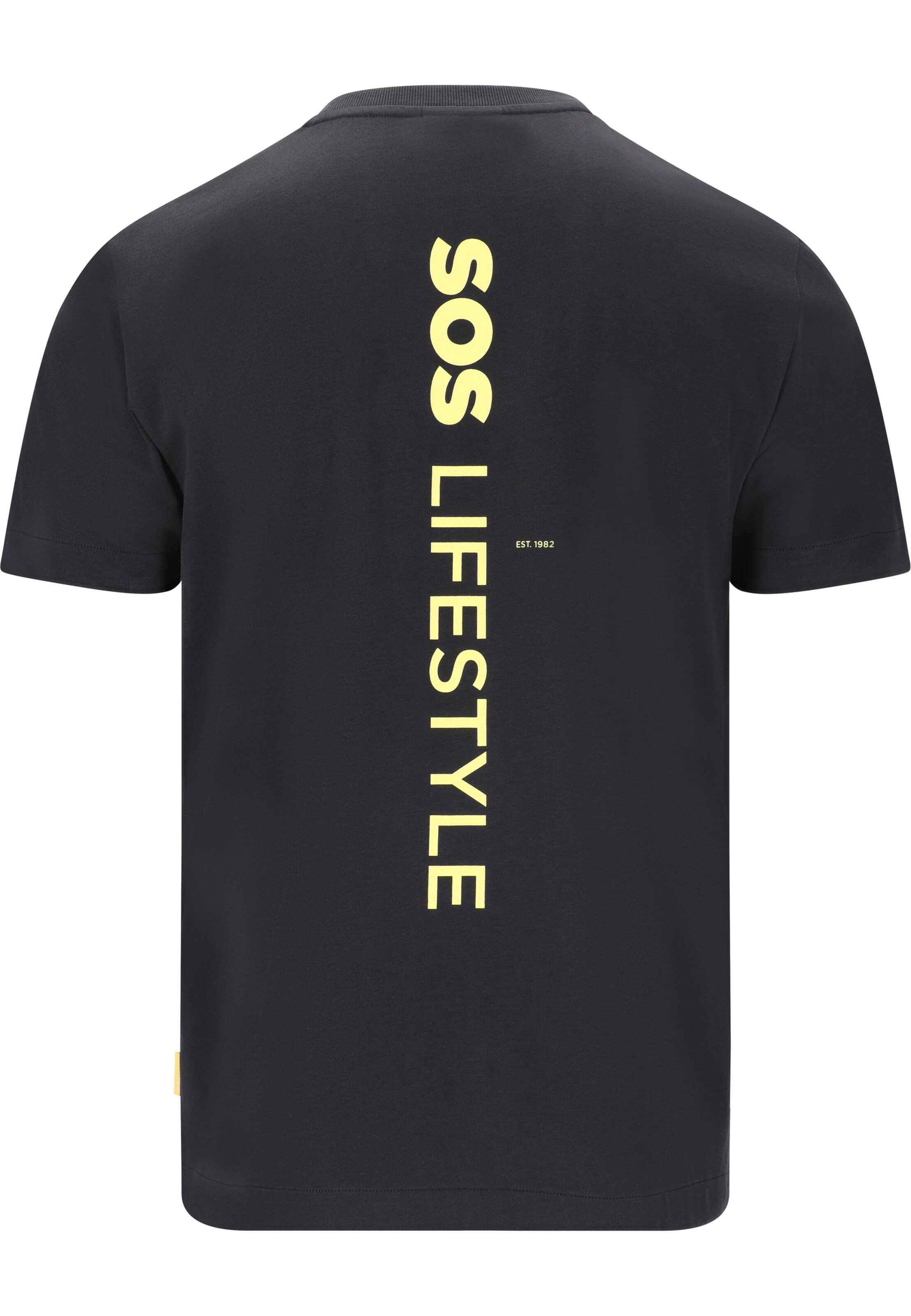 SOS Shirt 'Semeru' in Zwart
