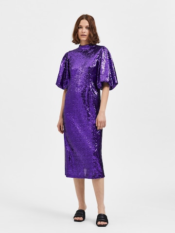 SELECTED FEMME Koktejlové šaty 'Sola' – fialová