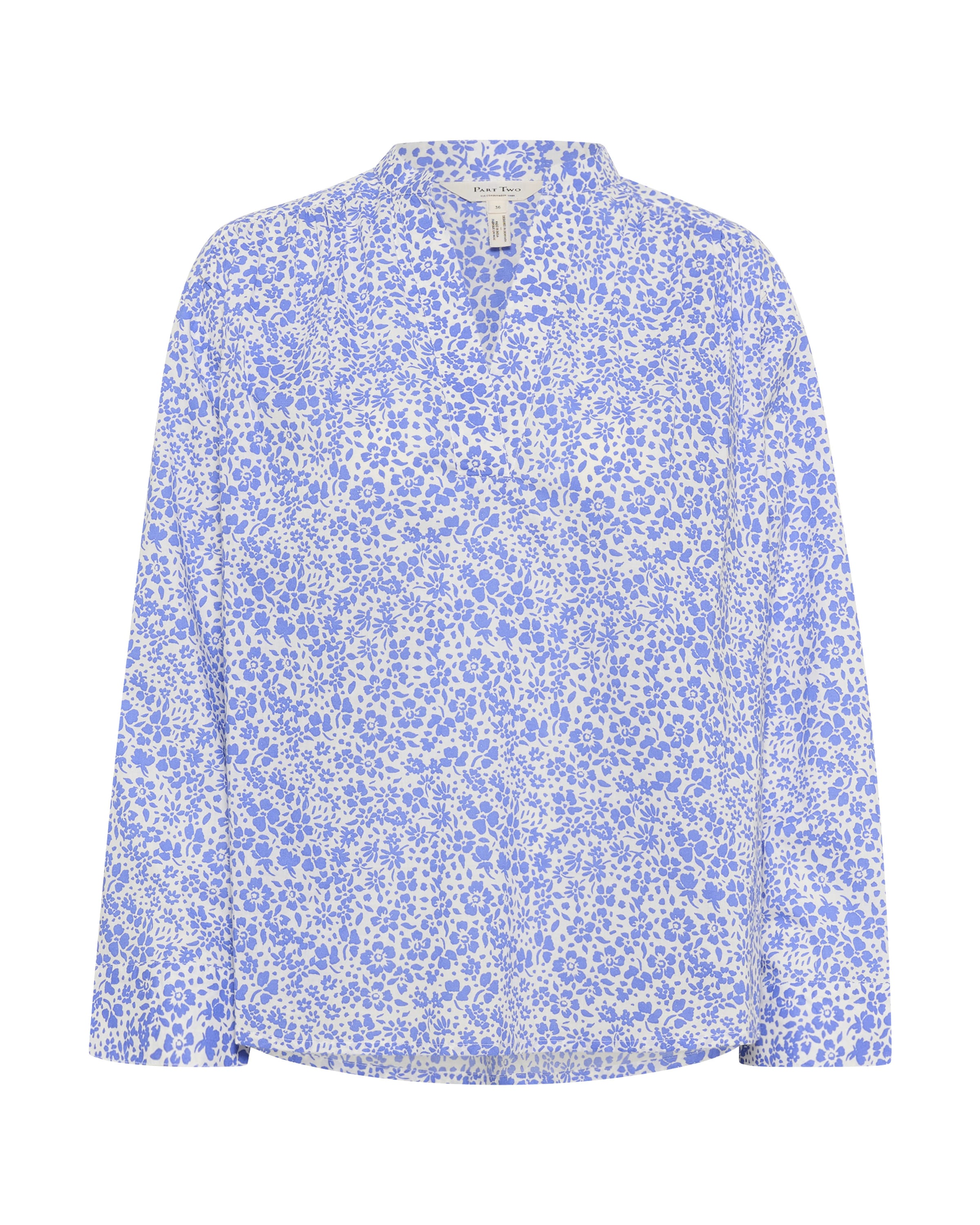 Part Two Blouse 'Natale' in de kleur Lichtblauw / Wit, Productweergave