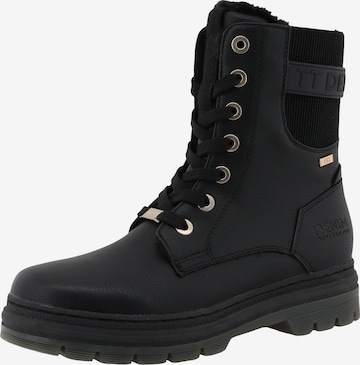 Stivaletto stringato di TOM TAILOR in nero: frontale