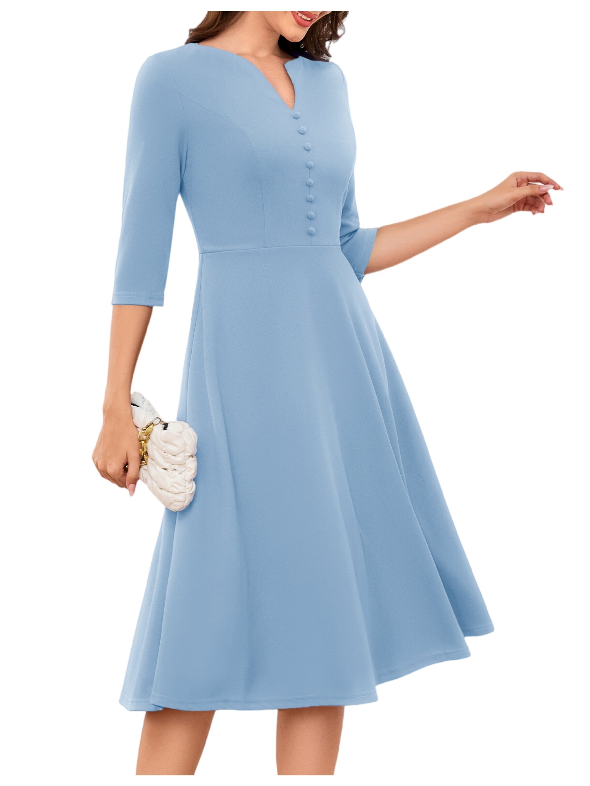 Zapaka Cocktail Dress in Blue