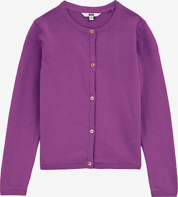 WE Fashion Knit cardigan in Purple: front
