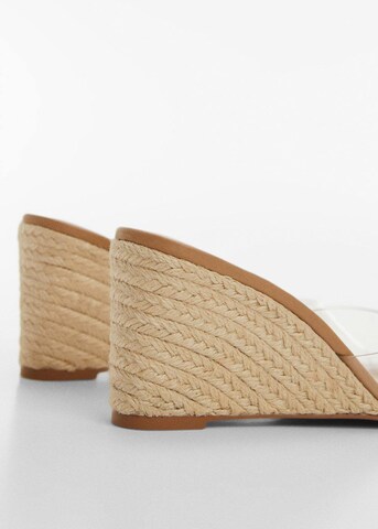 MANGO Pantolette 'Cala' in Beige