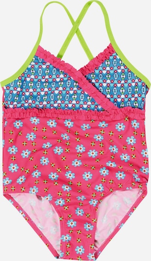 PLAYSHOES Traje de baño en azul / verde neón / rosa / blanco, Vista del producto