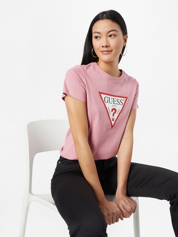 GUESS Shirt in Pink: front