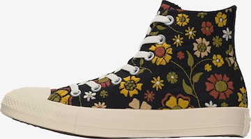 CONVERSE Korkeavartiset tennarit 'CHUCK TAYLOR ALL STAR' värissä musta: etupuoli