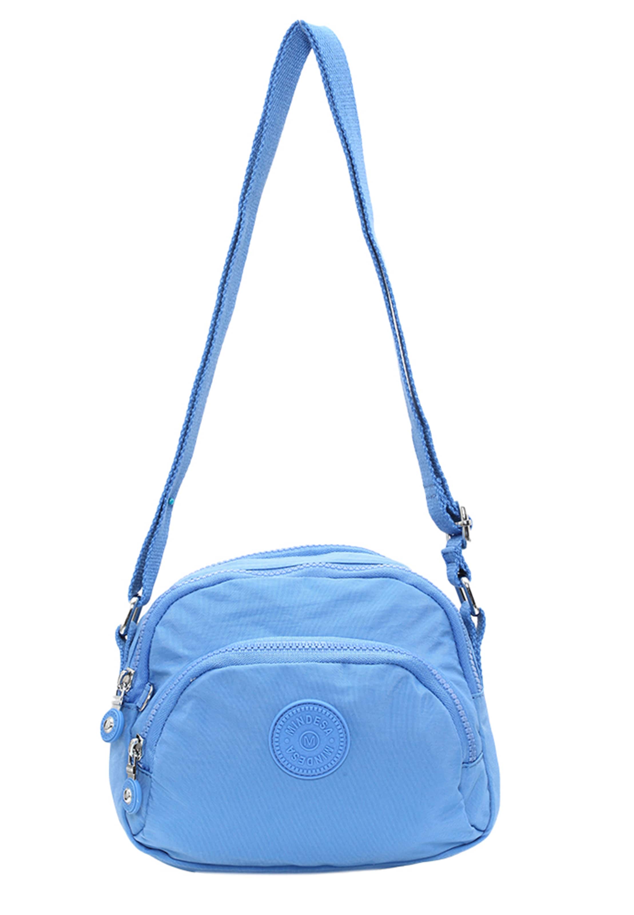 Mindesa - Mala de ombro em azul: frente