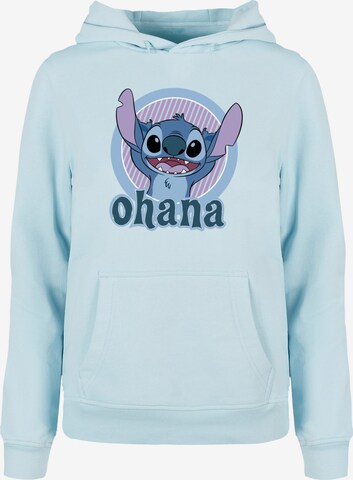 Sweat-shirt 'Lilo And Stitch - Ohana Circle' ABSOLUTE CULT en bleu : devant