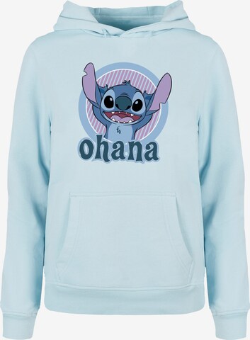 Felpa 'Lilo And Stitch - Ohana Circle' di ABSOLUTE CULT in blu: frontale