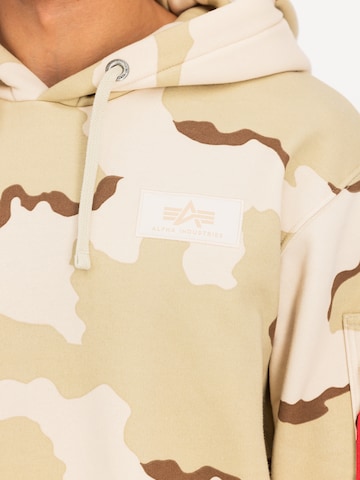 ALPHA INDUSTRIES Sweatshirt in Beige