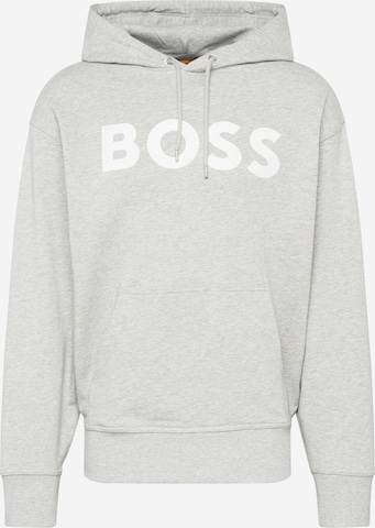 Sweat-shirt BOSS Orange en gris : devant