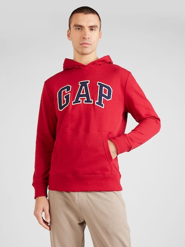 GAP Regular fit Sweatshirt i röd: framsida
