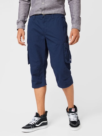 BLEND - Pantalón cargo en azul: frente