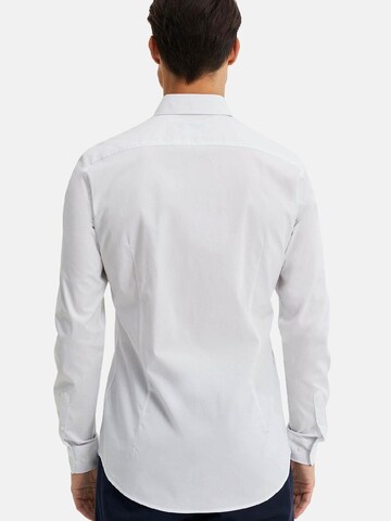 WE Fashion - Ajuste estrecho Camisa en blanco