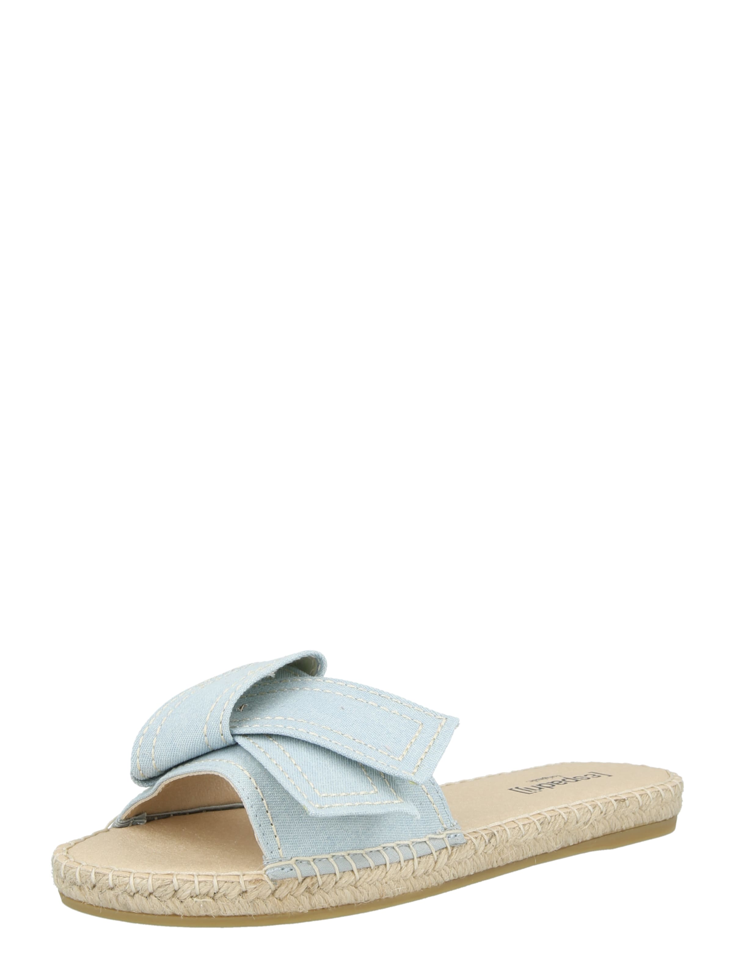 espadrij l´originale Mule 'PLAGE' en bleu clair, Vue avec produit