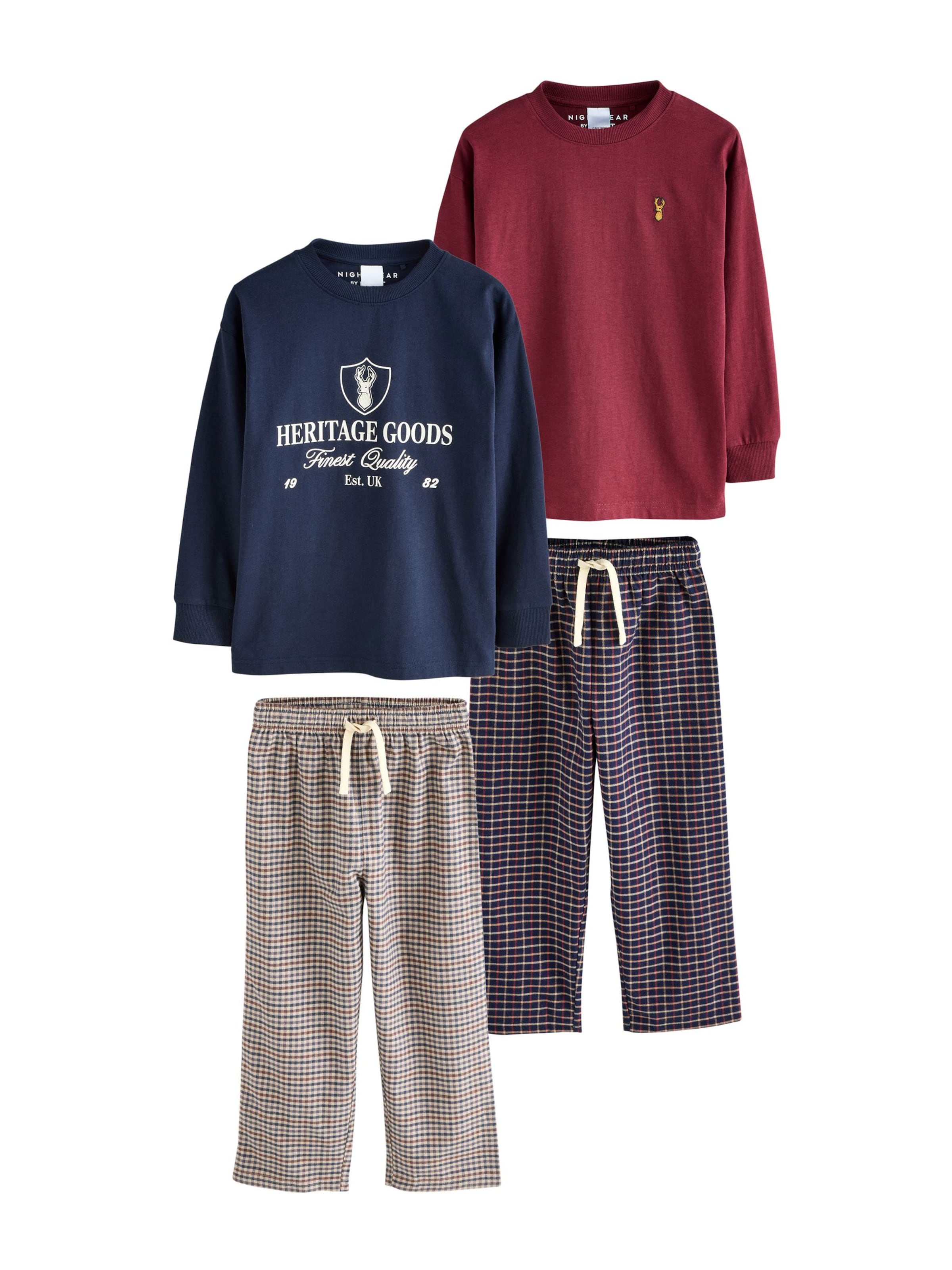 Next Πιτζάμα σε μπλε: μπροστά