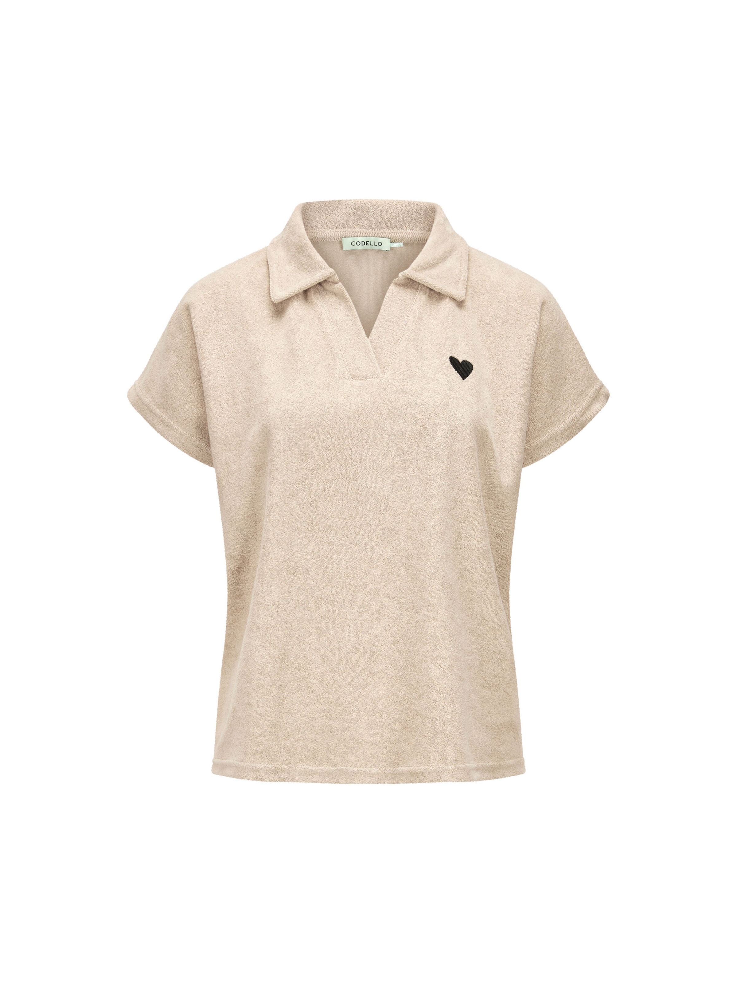 CODELLO Shirt in Beige: voorkant