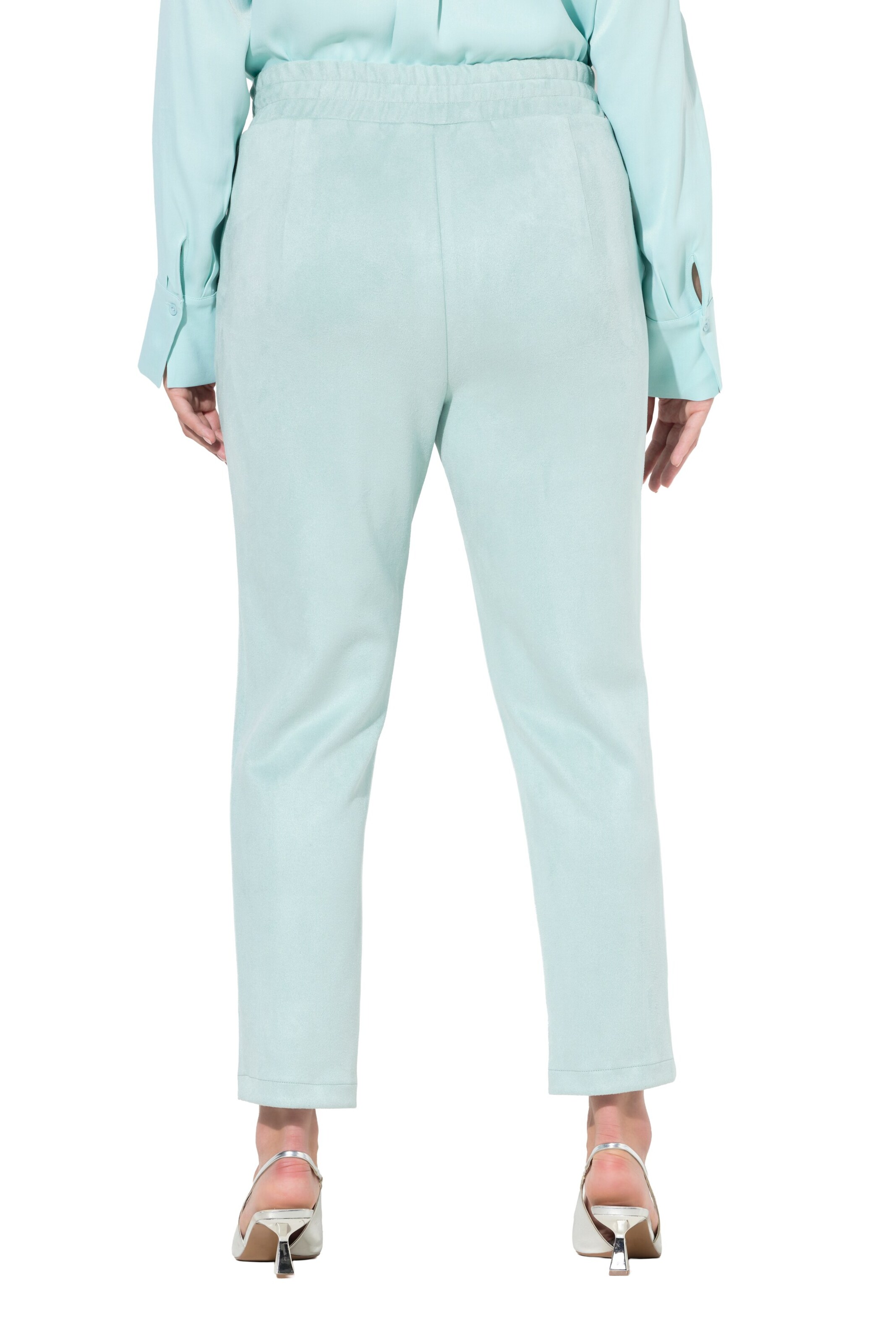 Ulla Popken Regular Trousers with creases in Blue