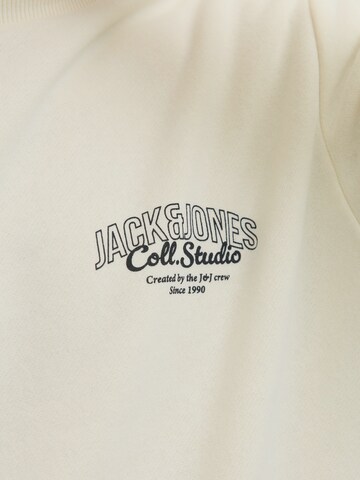 Bluză de molton 'JJMAKOTO' de la JACK & JONES pe alb