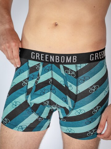 GREENBOMB Boxershorts in Blau: Vorderseite