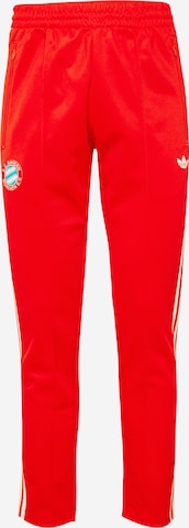 FC BAYERN MÜNCHEN Normalny krój Spodnie sportowe w kolorze czerwony: przód