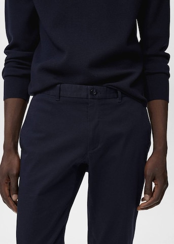 MANGO MAN Slimfit Chinohose 'Barna' in Blau