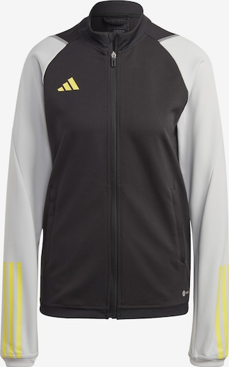 ADIDAS PERFORMANCE Sportsweatjacke 'Tiro 23' in gelb / grau / schwarz / weiß, Produktansicht