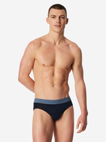 Slip SCHIESSER en bleu : devant