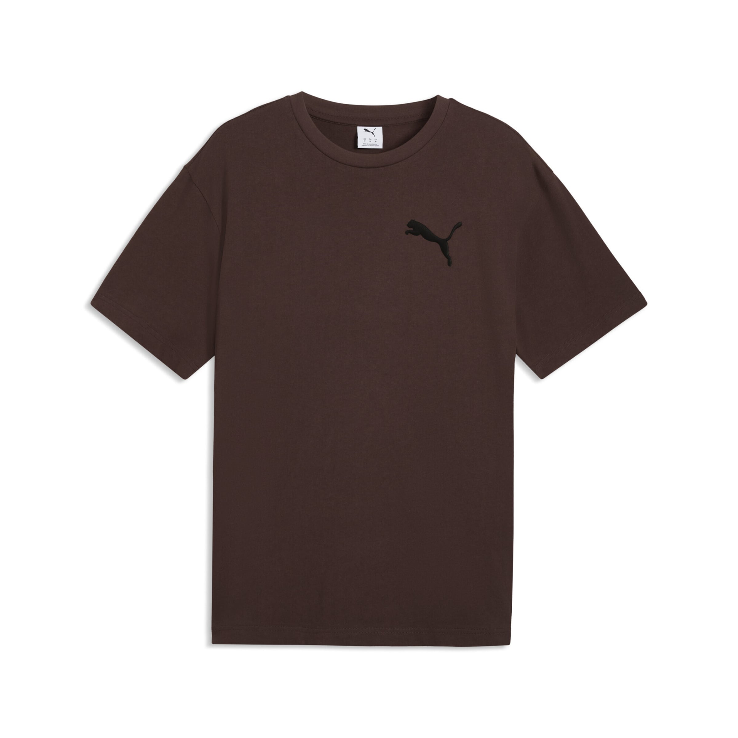 PUMA Shirt 'Essentials Elevated' in Brown: front