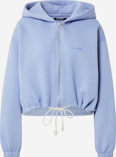 LOCAL HEROES Sweatjacke in blau / rauchblau / weiß, Produktansicht