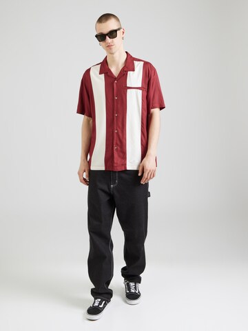 ELEMENT Regular fit Button Up Shirt 'BOWLING' in Red