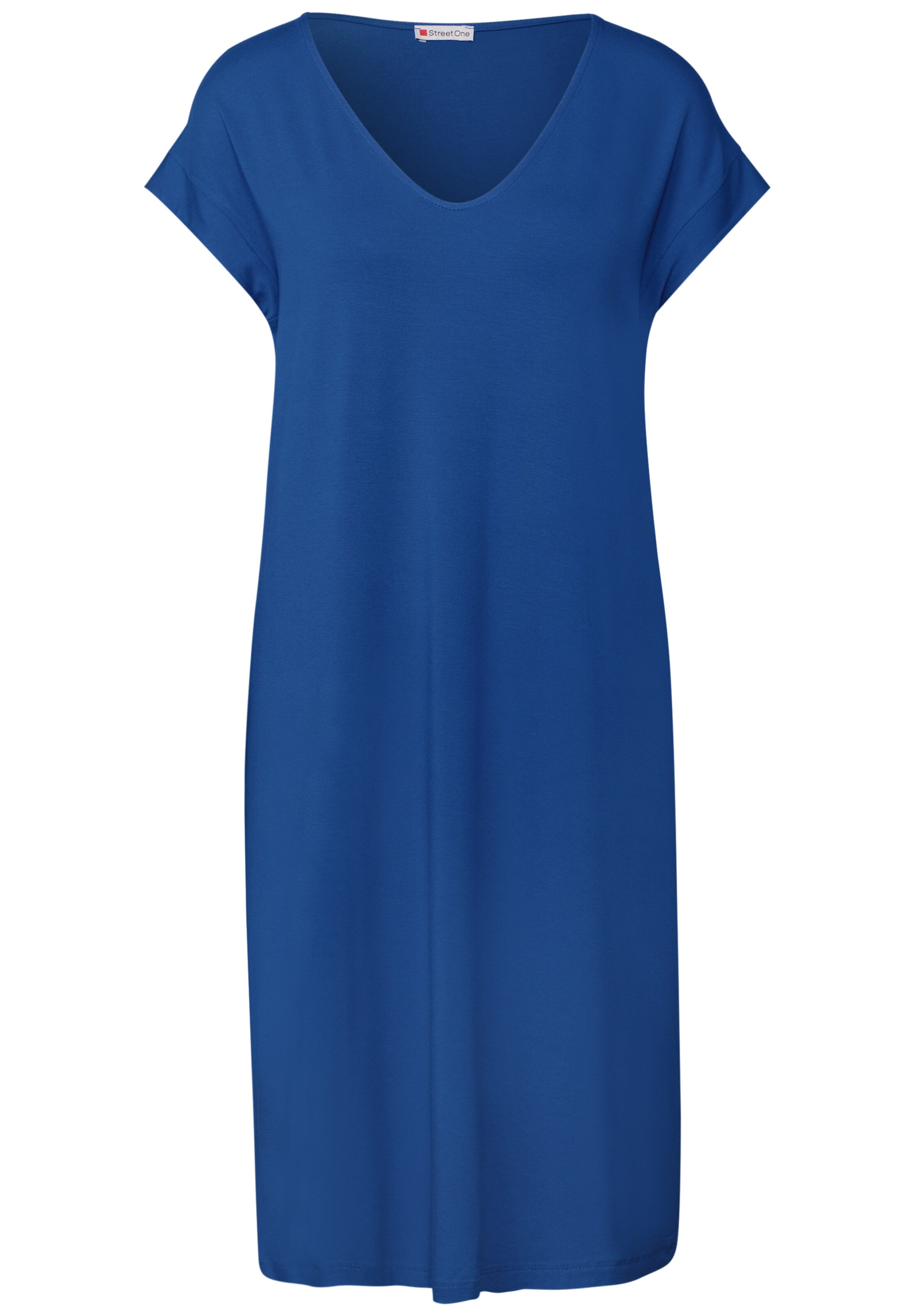 STREET ONE Jersey Kleid in Blau: Vorderseite