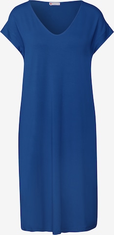 STREET ONE Jersey Kleid in Blau: Vorderseite