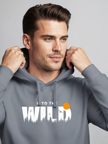 Neverless Sweatshirt 'Into the Wild'‌ in Grau