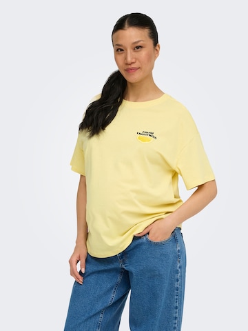 Only Maternity Koszulka w kolorze żółty