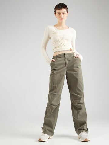 Regular Pantalon Tally Weijl en vert