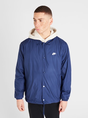 Nike Sportswear Prechodná bunda 'Club Coaches' - Modrá: predná strana