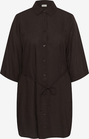 KAFFE CURVE Kleid 'KCmille' in Braun: Vorderseite