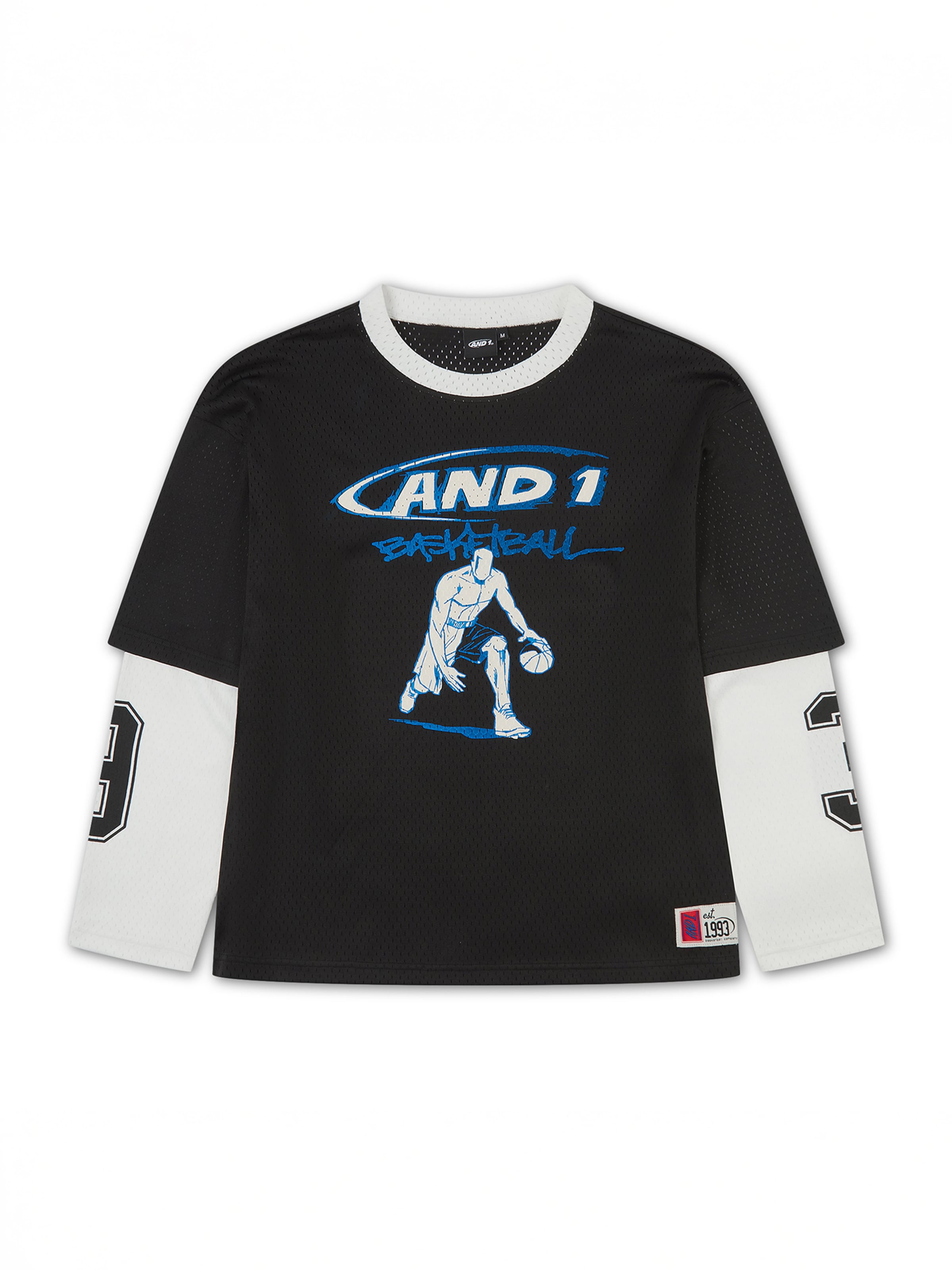 AND1 Shirt in Zwart: voorkant