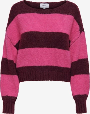 ONLY Sweater 'Aya' in Purple: front