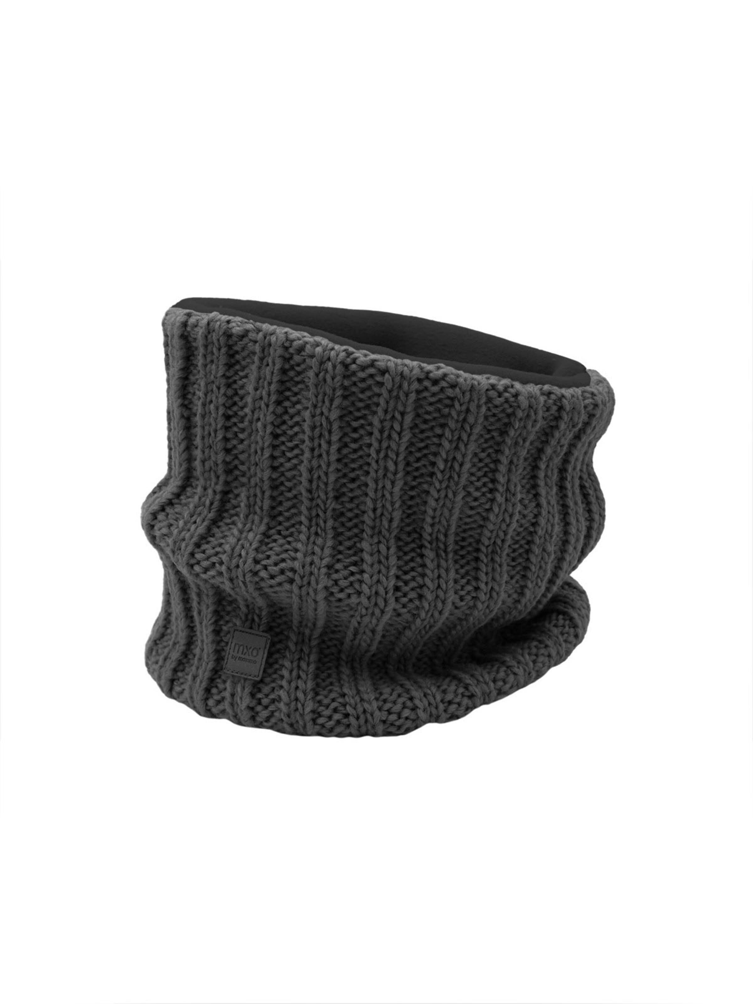 MAXIMO Scarf 'KIDS-Tube, Rippe' in Grey: front