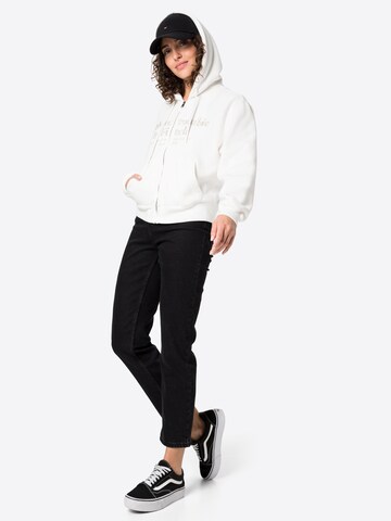 Abercrombie & Fitch Sweatjacke in Weiß