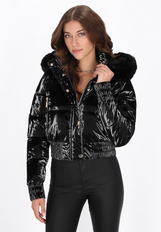 Veste d’hiver faina en noir : devant