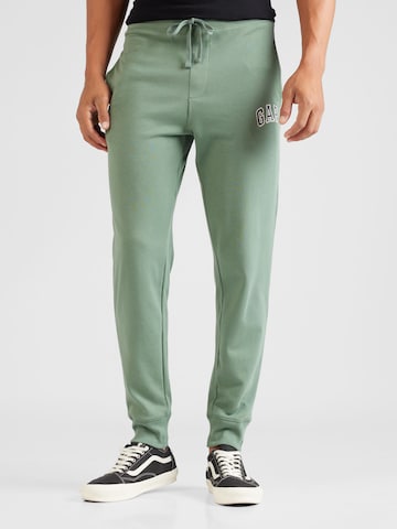Tapered Pantaloni di GAP in verde: frontale