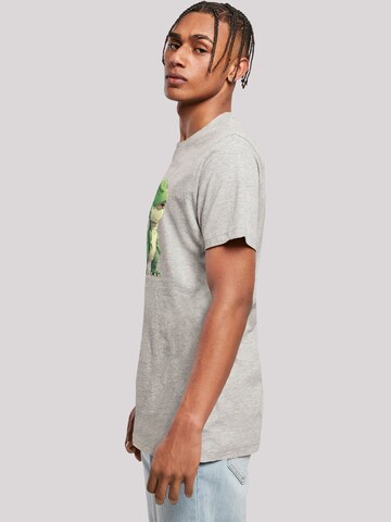T-Shirt 'Süßer grüner Dino' F4NT4STIC en gris