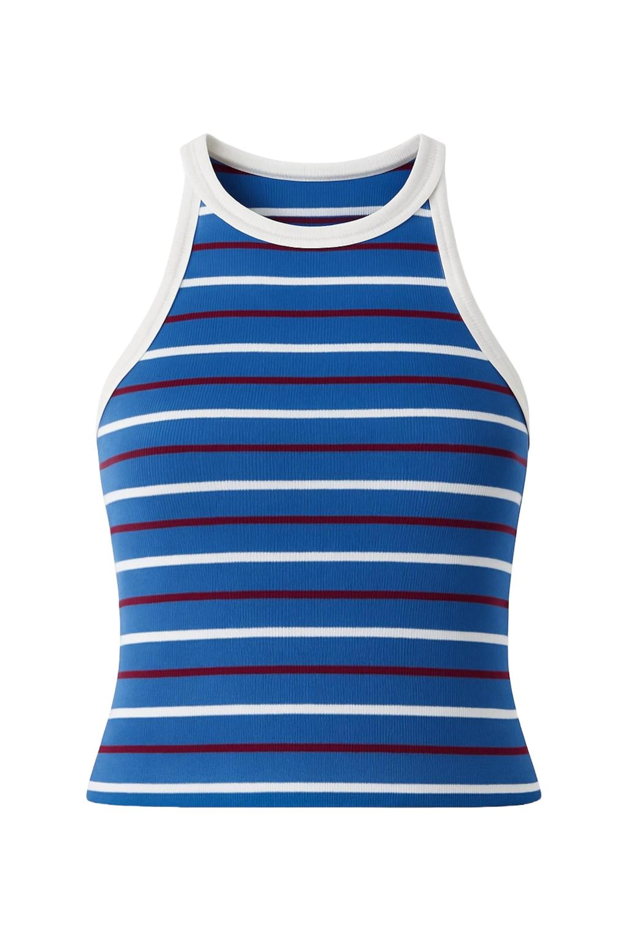 Alexa Dash Blouse in Blue: front