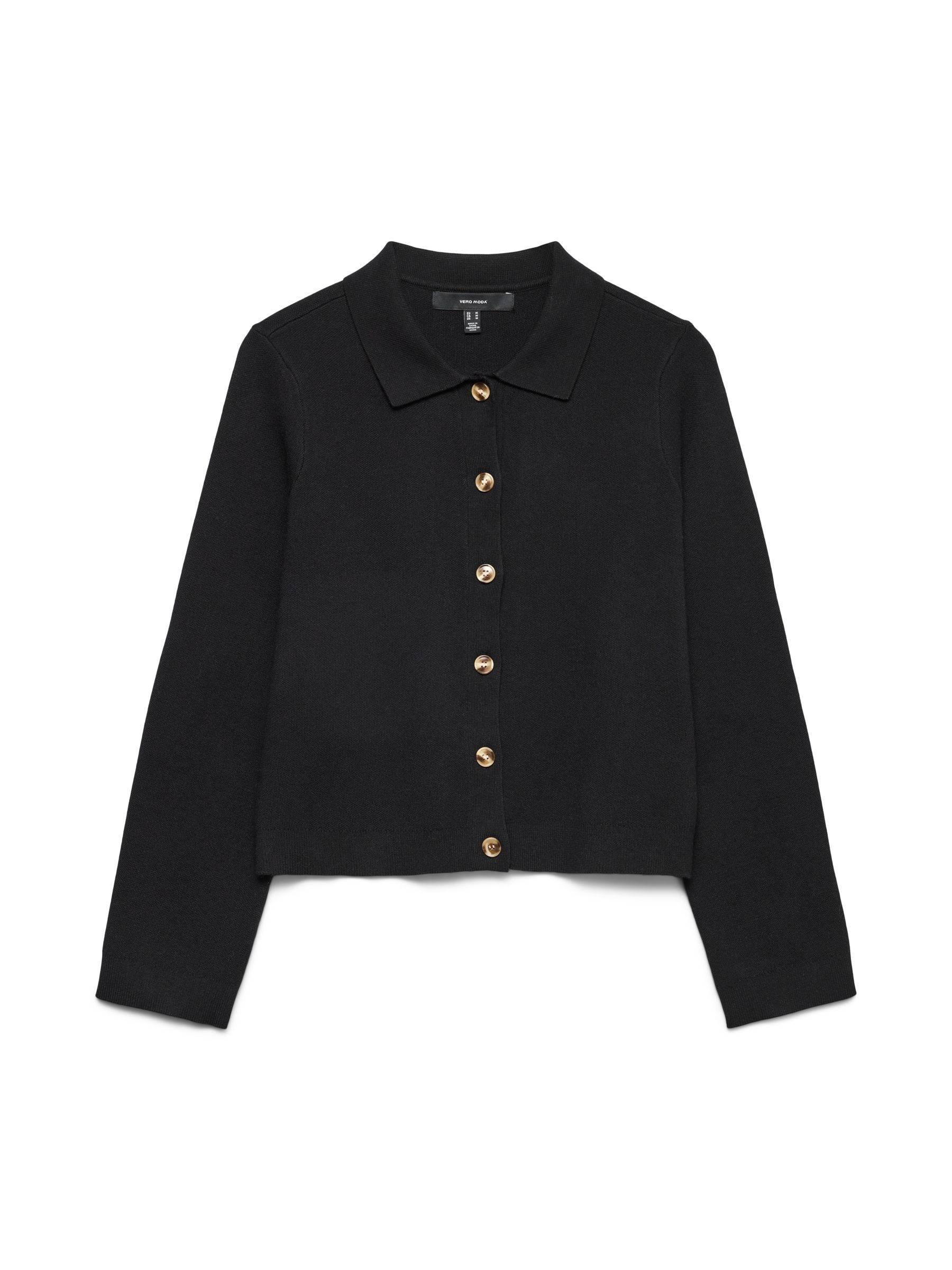 VERO MODA Gebreid vest 'VMRiley' in de kleur Zwart, Productweergave